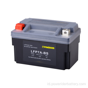 12.8V 3ah YTX7A-BS baterai starter sepeda motor lithium ion